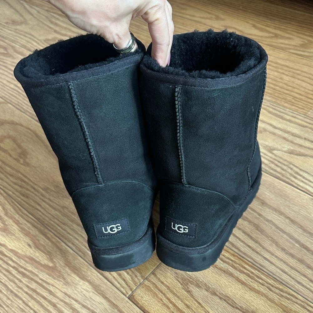 UGG Classic Black Shearling Boots
